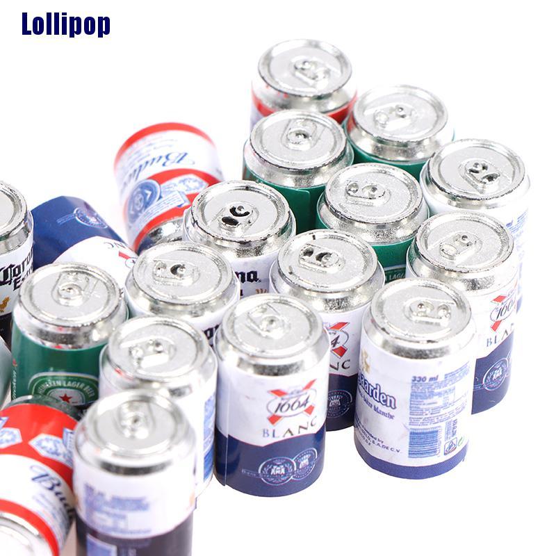 Set 4 Mô Hình Lon Nước Mini Trang Trí Nhà Búp Bê Dễ Thương