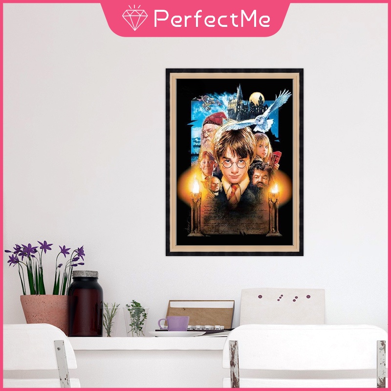 Bộ Tranh Đính Đá Tự Làm 30x40cm Hình Phong Cảnh Trang Trí Nhà Cửa