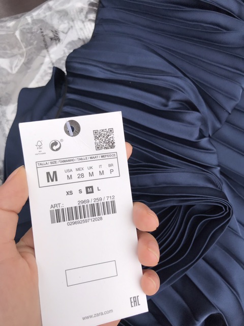 Chân váy Zara màu navy (Pleated Skirt) | BigBuy360 - bigbuy360.vn