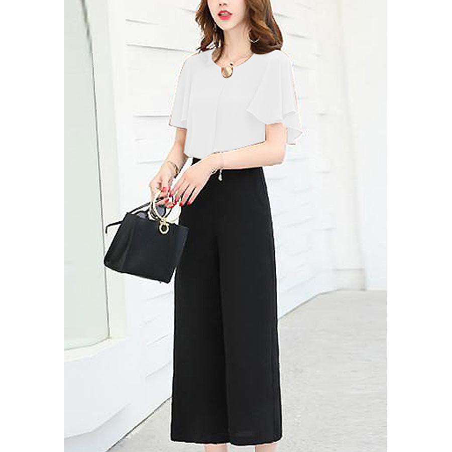 SIÊU RẺ - ÁO SƠ MI CÔNG SỞ NỮ TAY CÁNH TIÊN A3116