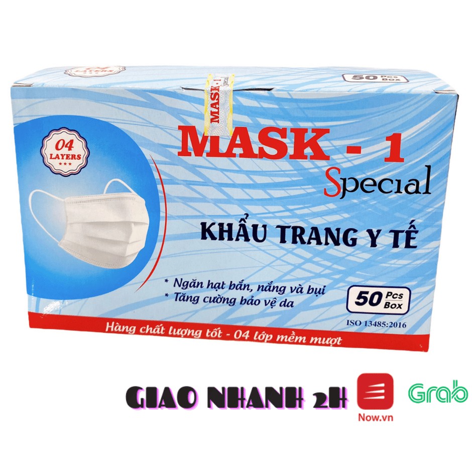 Khẩu trang y tế kháng khuẩn cao cấp MASK -1 Special - Hàng chính hãng (Hộp 50 cái)
