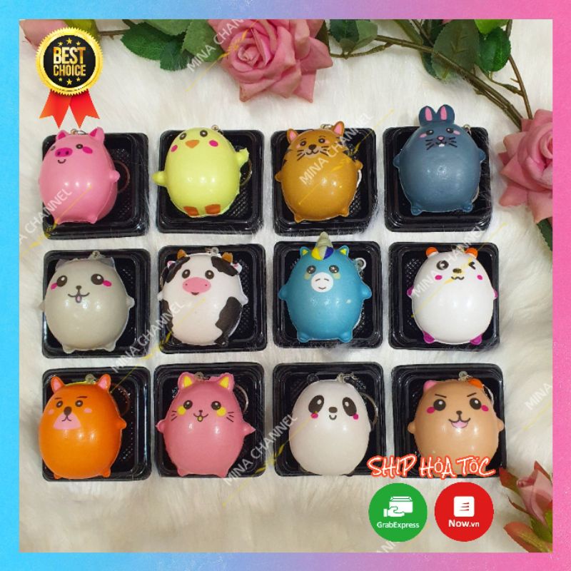 Squishy Thú Ú mini có hộp dễ thương đáng yêu, chậm tăng giá rẻ có bao bì