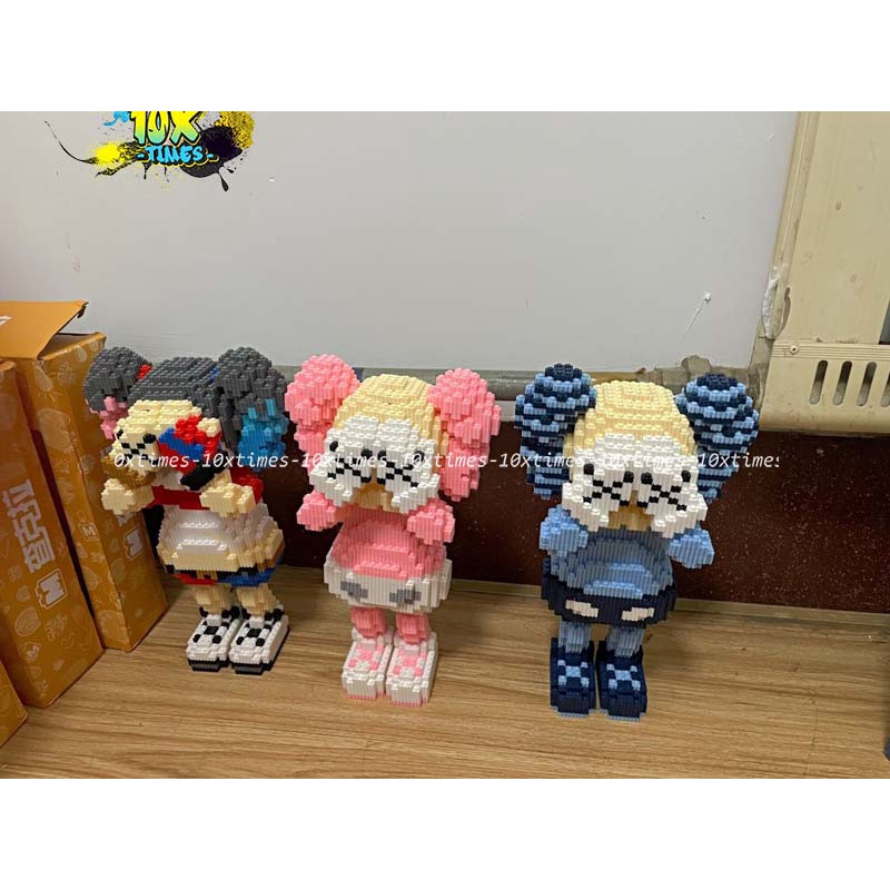 mô hình lắp ráp  3d Kwas mẫu mới Joker size lớn màu hồng, nâu,xanh tặng bạn trai bạn gái