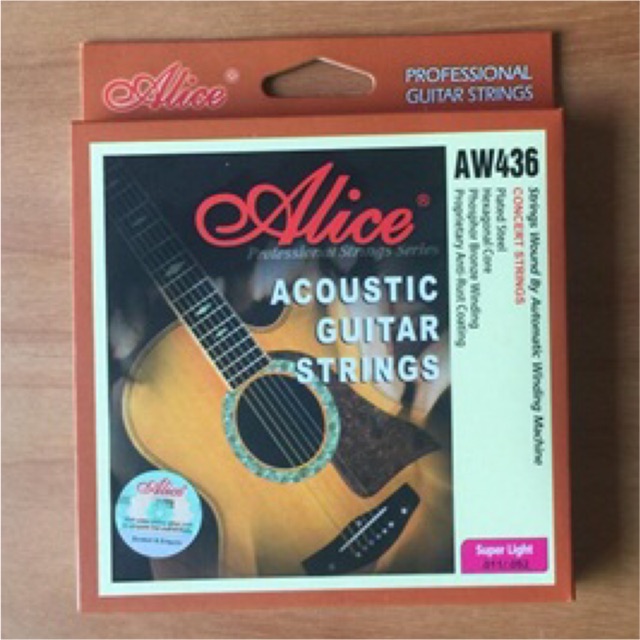 Dây 466 Chính Hãng Chốt Alice Khắc chìm - GUITAR ACOUSTIC AW435C / AW432 / AW436 / AW466 / AWR47 Chính Hãng ALICE Giá T