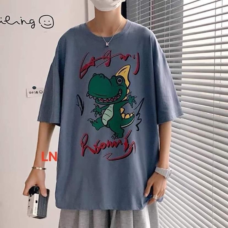 Áo phông khủng long xanh sừng vàng TH6