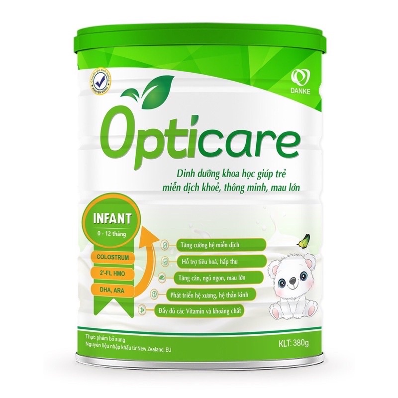 Sữa Opticare Infant 380g, 850g