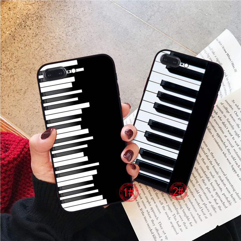 Ốp điện thoại mềm hình đàn piano cho iPhone 12 Mini 11 Pro XR XS Max