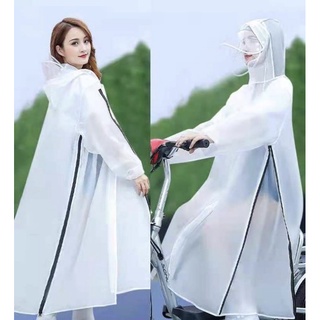 Áo Mưa Trong Suốt Có Kính Kèm Chụp Gương Dài Rộng Chất Siêu Bền Đẹp