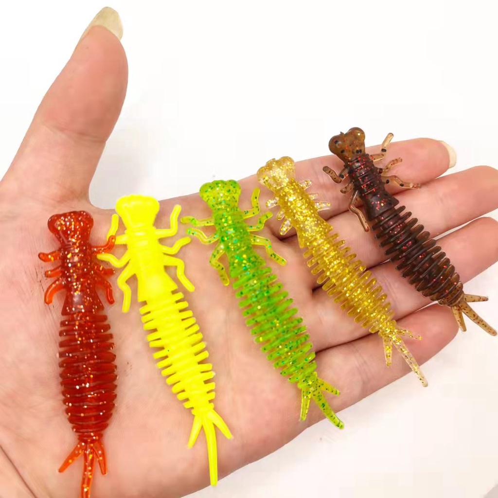 Set 5 Mồi Giả Mềm Thu Hút Câu Cá Hiệu Quả 7.5cm 3.2g