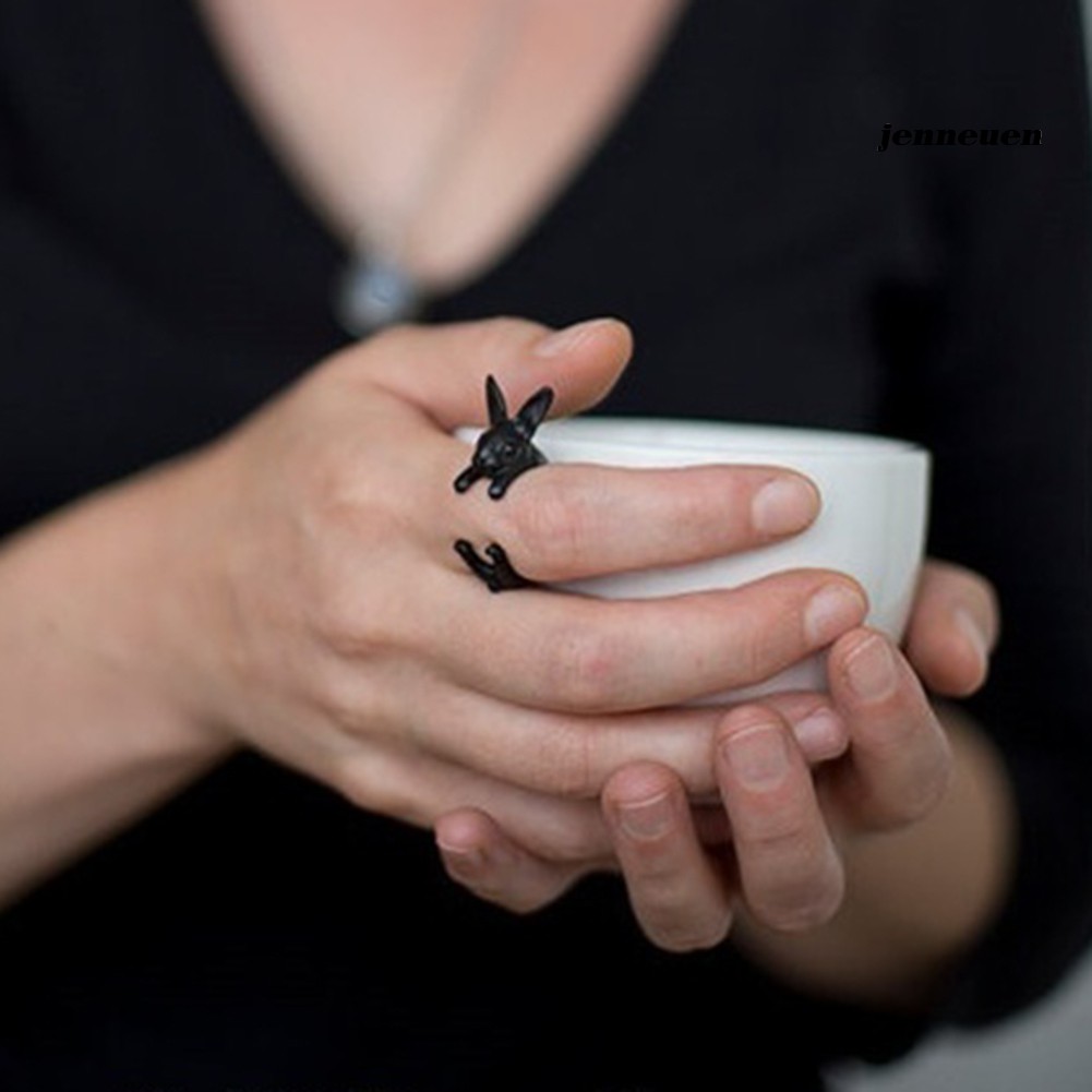 Nhẫn hình thỏ bằng hợp kim xinh xắn cho nữ