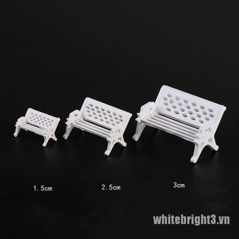 Set 3 / 5 Ghế Dài Mini Trang Trí Nhà Búp Bê