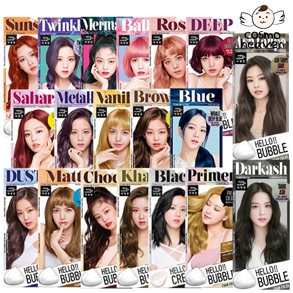Dầu Gội Nhuộm Tóc Tạo Bọt MISE EN SCENE Hello Bubble x Blackpink