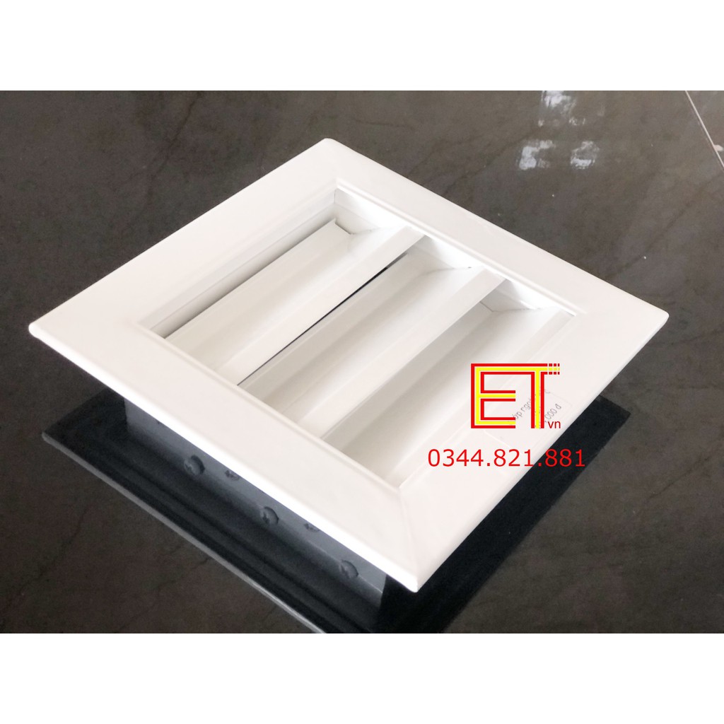 Chớp ô thoáng cửa LOUVER-150 CHỐNG HẮT MƯA-MUỖI-CHUỘT đa năng, nhôm BH 12T Chớp cho quạt thông gió, lỗ thoáng, lam gió