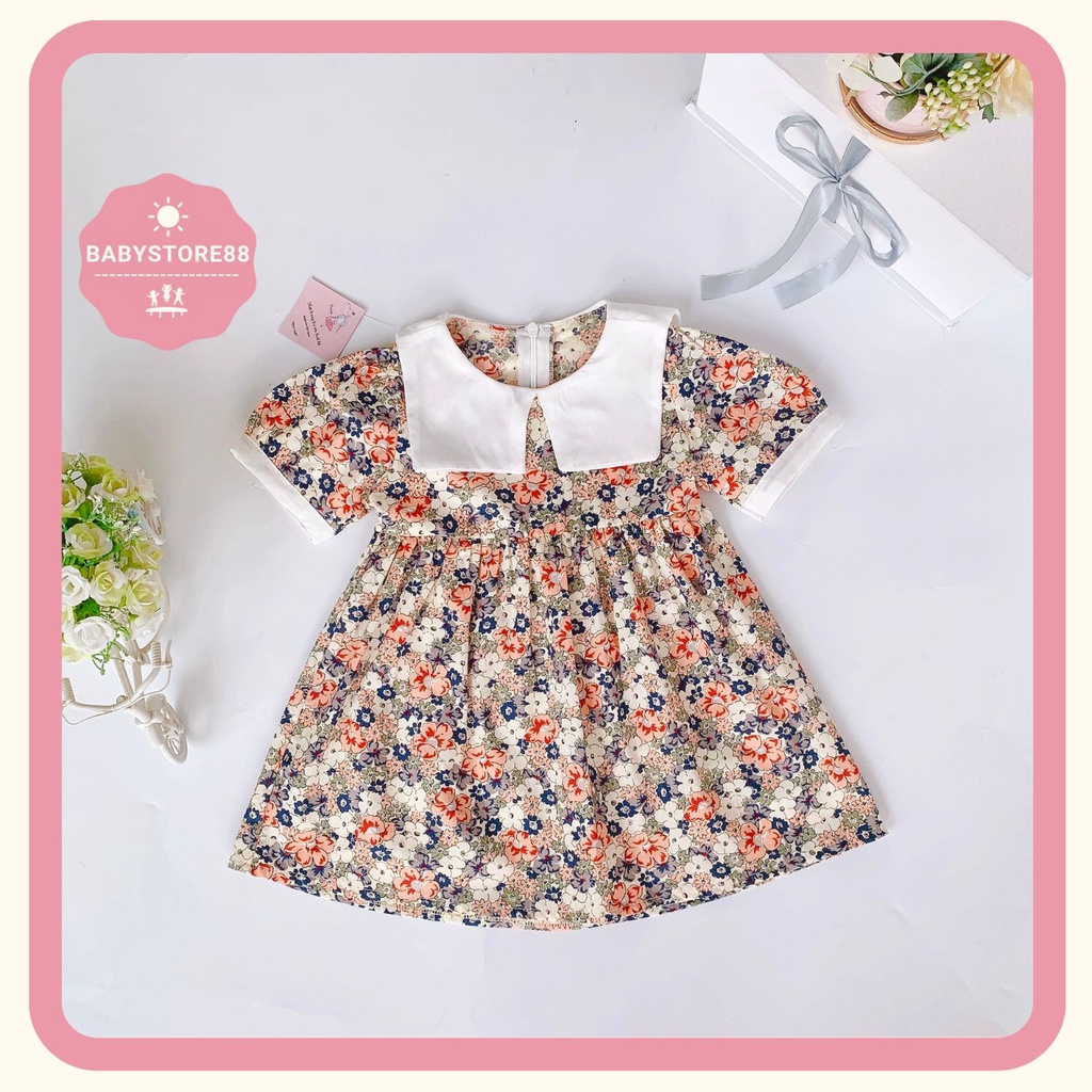 Đầm cho bé gái sơ sinh 1 2 3 4 5 6 7 8 tuổi Babystore88, Váy bé gái công chúa hàng thiết kế V69