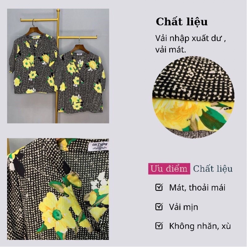 Thời trang Trung Niên 2021- Sơ mi Hoa Cao Cấp Bigsize , Giá Rẻ - Thiết kế 2021- SM001