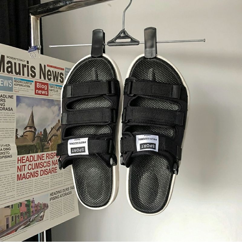 [HOT] Sandal quai ngang nam nữ chuẩn kiểu Hàn Quốc - quai sau tháo rời, lên chân cực đẹp