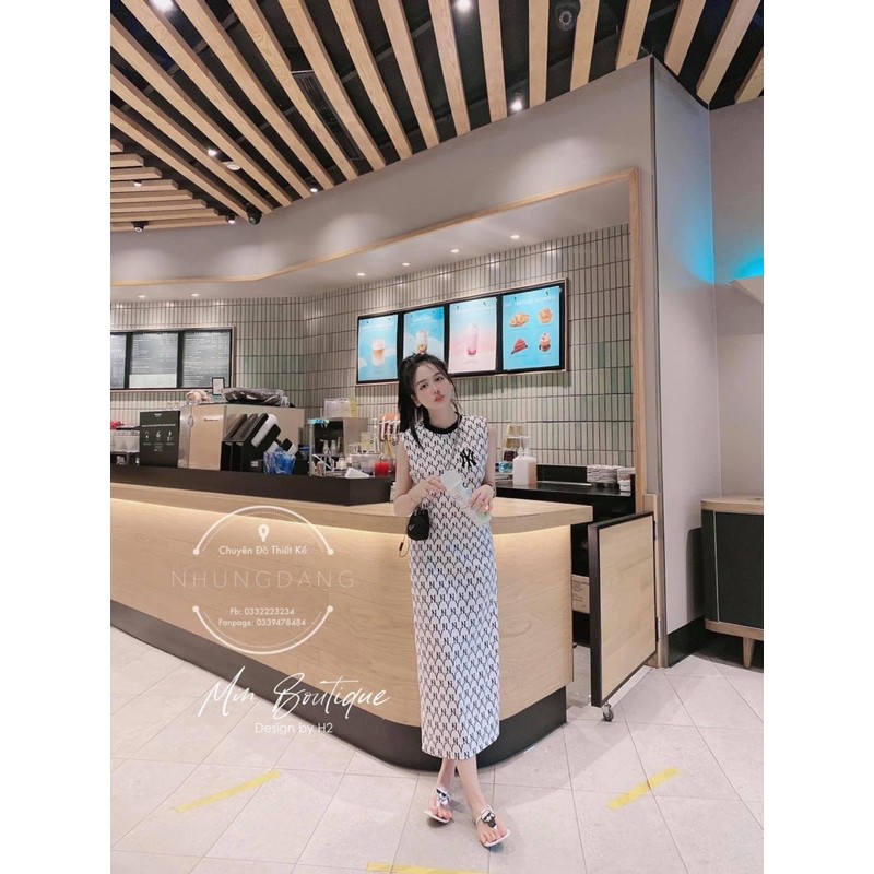 BÁN SỈ VÁY SUÔNG N.Y XÁT NÁCH 2 MÀU ĐEN TRẮNG CHO NỮ | BigBuy360 - bigbuy360.vn