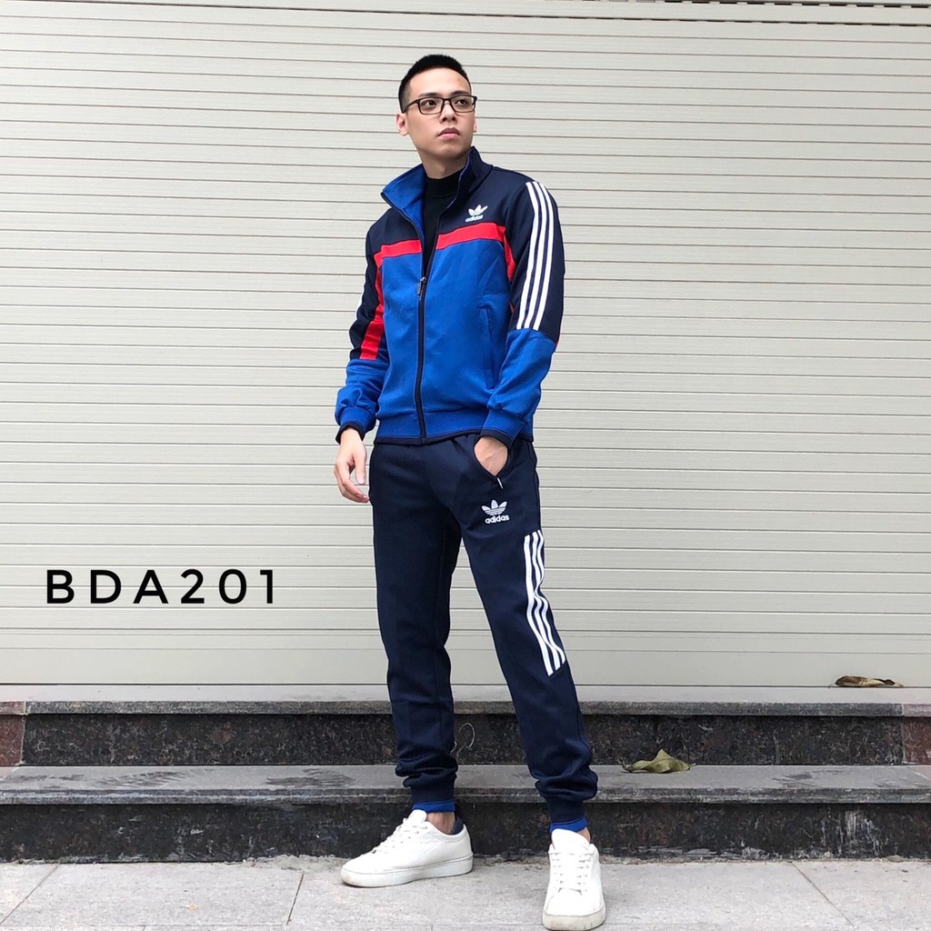 Bộ thể thao thu đông nam cao cấp bigsize xuất khẩu kéo khóa BDA 209