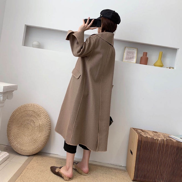 Áo dạ ép dáng oversize có sănz
