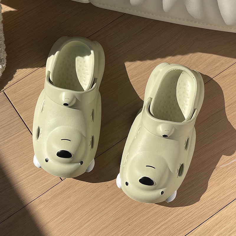 Dép gấu nhỏDép Đế Dày Đục Lỗ Hình Gấu Bắc Cực Thời Trang Mùa Hè Cho Nam RKC177