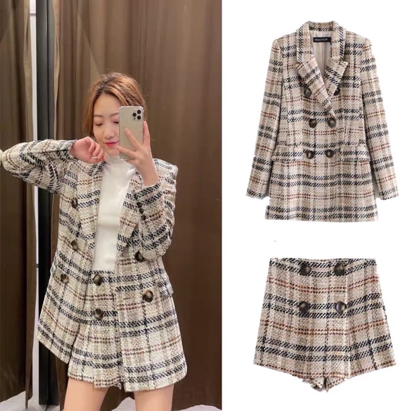 ORDER - Set dạ quần be ZR TQXK mẫu hot - Kèm bảng size