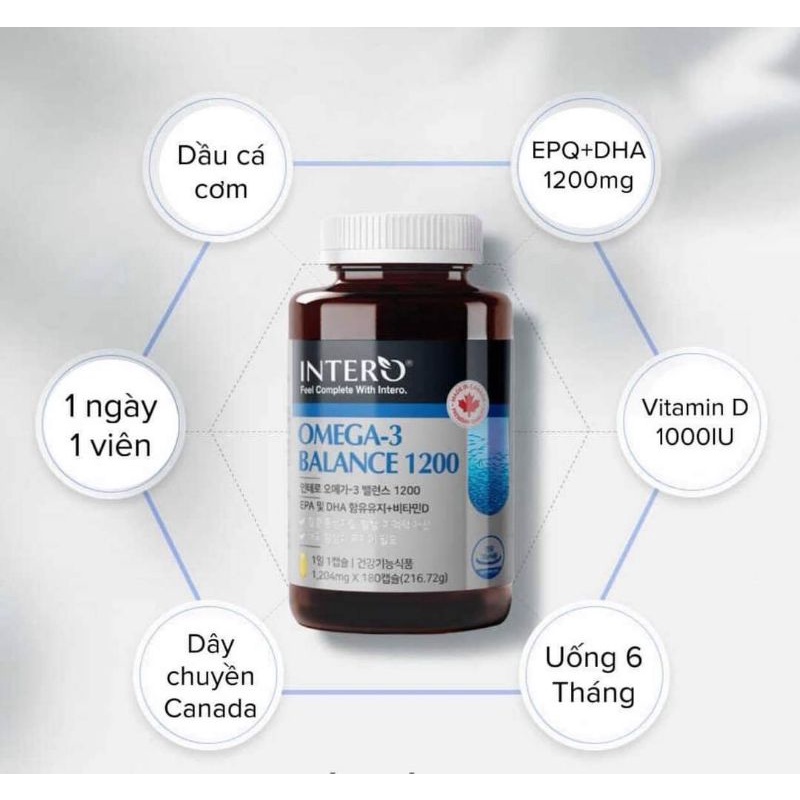 Viên uống Omega 3 cao cấp(180v- uống 6 tháng)