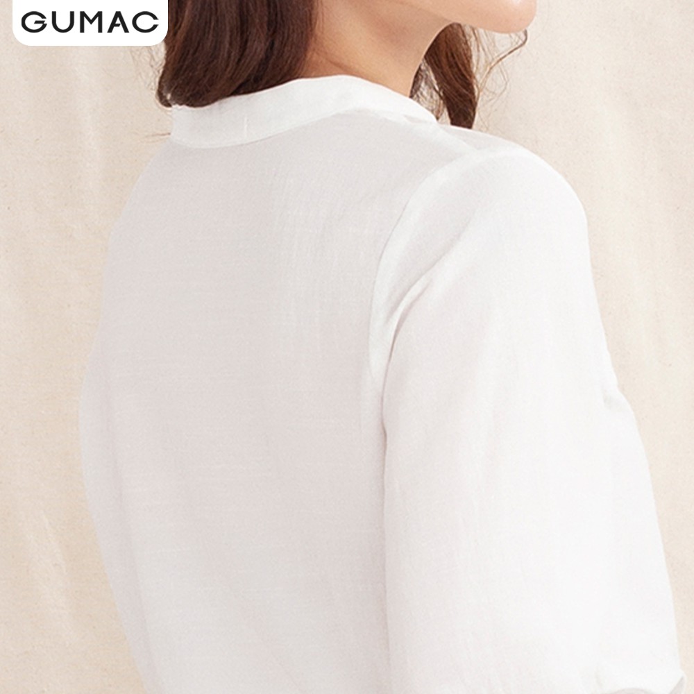 [Mã WABRGUSBD2 giảm 10% tối đa 50k đơn từ 250k] Áo sơ mi nữ cổ trụ túi mổ AA10115 GUMAC | BigBuy360 - bigbuy360.vn