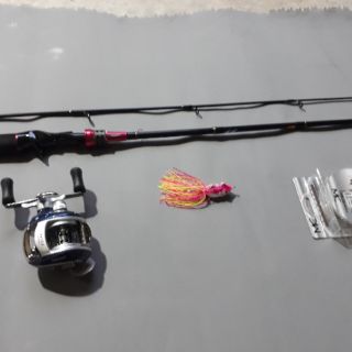 Bộ cần câu lure máy ngang 2m1