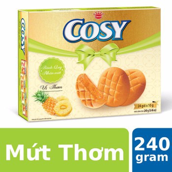 Bánh quy Cosy nhân mứt vị thơm, hộp 240g
