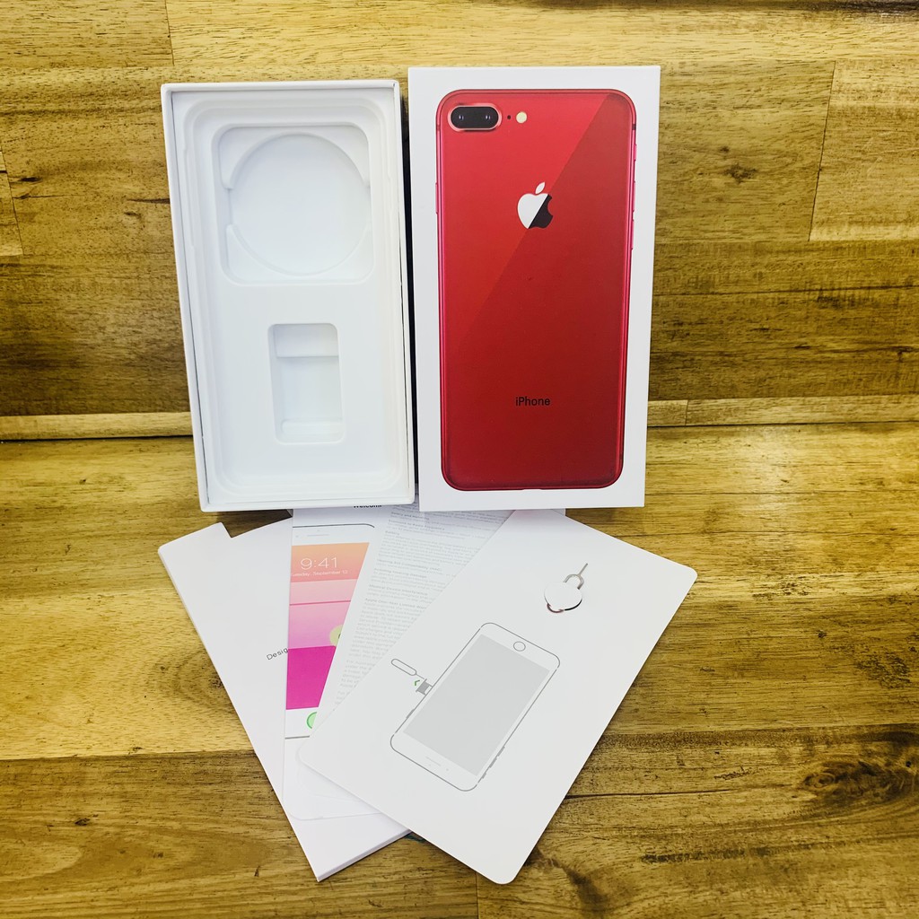 Hộp iPhone 8 Plus tặng kèm chọt sim , sách hướng dẫn