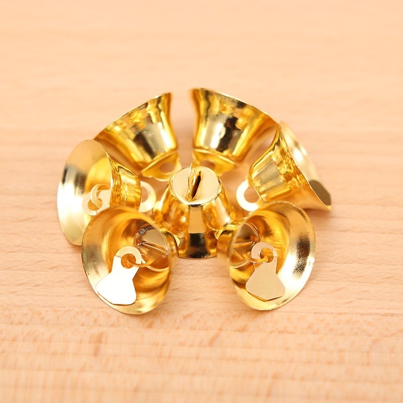 Set 10 chuông nhỏ 2cm dễ thương treo trang trí cây thông giáng sinh độc đáo