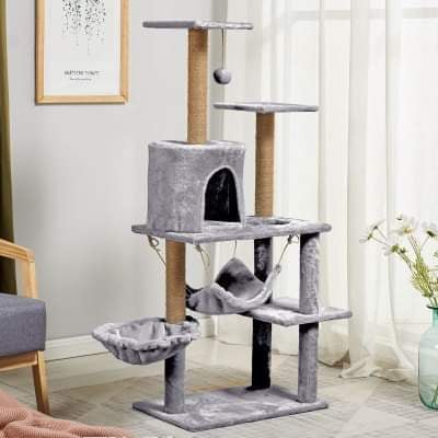 [IB NHẬN QUÀ <3][Hỗ trợ giảm ship]Cattree Cat tree Nhà cây cho mèo Khung leo trèo cào móng cho mèo cưng Ổ nằm cho m