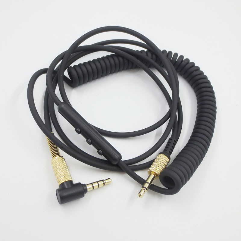 Spring Audio Cable Cord Line for Marshall Major II 2 Monitor Bluetooth Headphone(Without MIC)