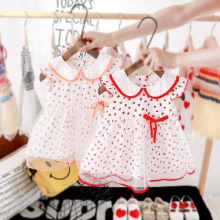 Đầm Xòe Ngắn Tay Kiểu Dáng Xinh Xắn Dành Cho Bé Gái Từ 0-4 Tuổi