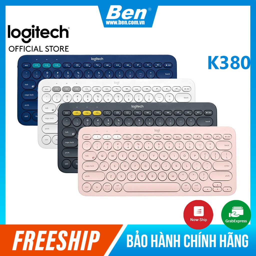 [Mã SKAMPUSHA7 giảm 8% đơn 250k]Bàn phím Bluetooth Logitech K380 kết nối 3 thiết bị - Bàn phím K380 BH 12T Chính Hãng