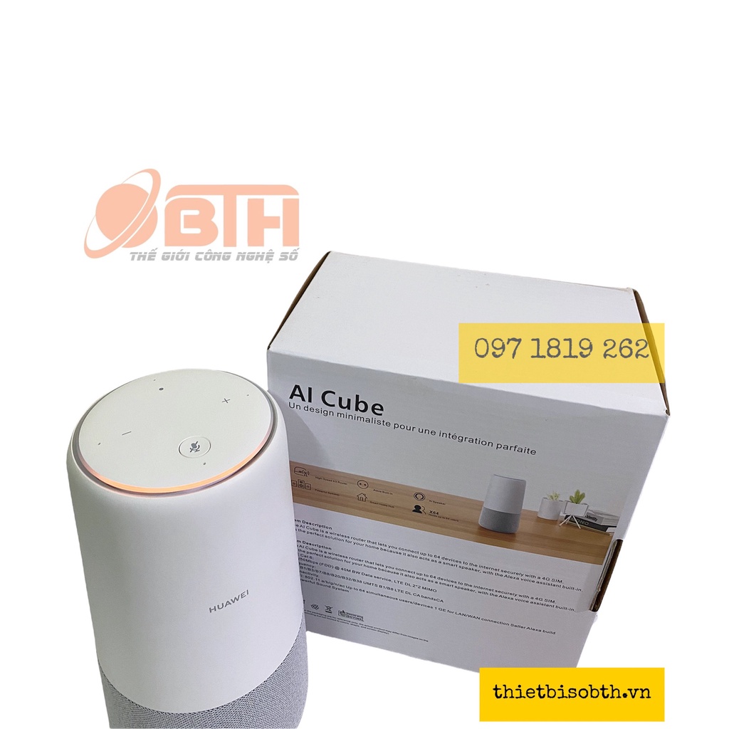 Bộ phát WiFi 4G Huawei AI Cube B900-230, Tốc độ LTE CAT6 300Mbps, WiFi AC 1167Mbps B900
