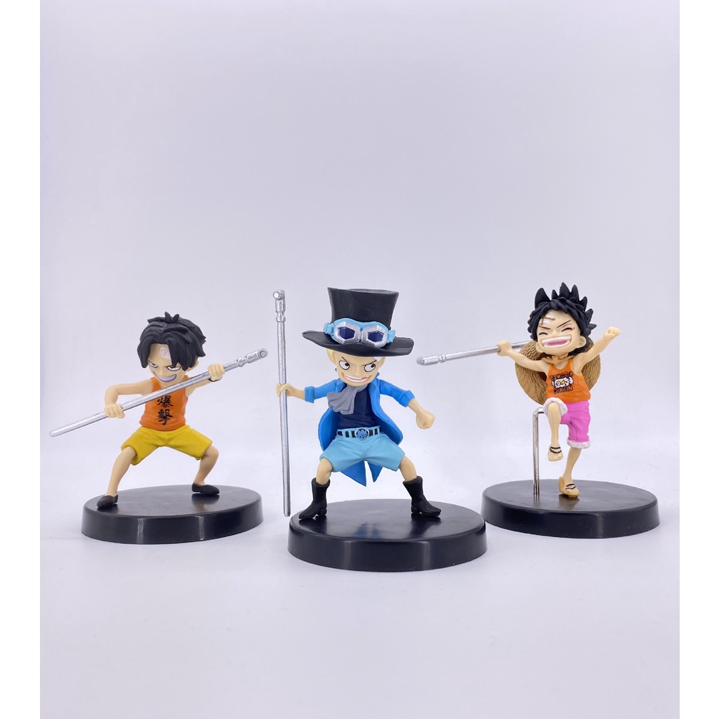 Bộ 3 nhân vật Luffy Ace Sabo thơ ấu cực đẹp - Mô hình OnePiece