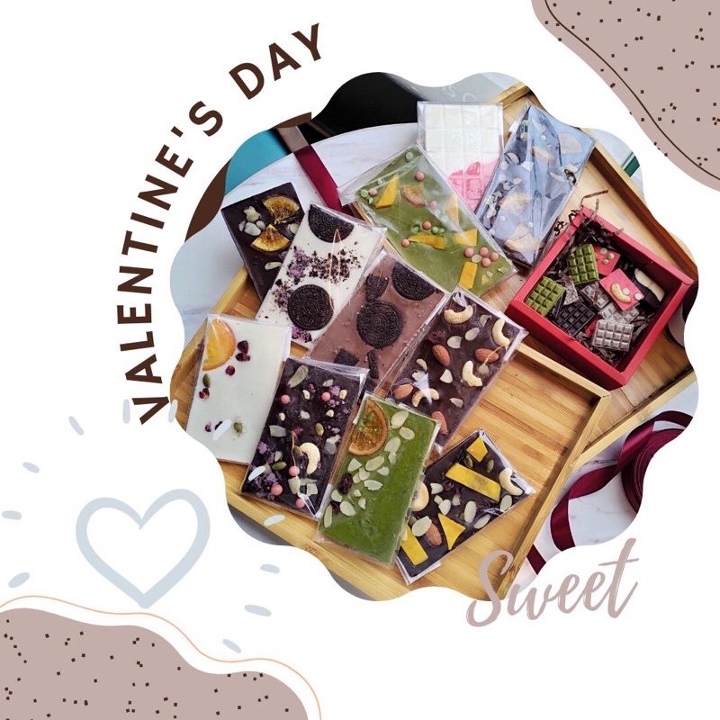 Set chocolate bark tặng kèm gift box (bạn nào ở HN cần gấp thì nhắn tớ nha)