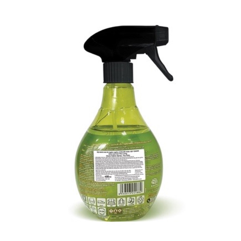 Xịt vải khử mùi &amp; Ngăn ngừa vi khuẩn trên vải Oasis Happiness green &amp; Muge 400ml(dành riêng cho vải có mùi thú cưng)
