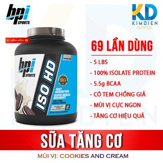 ISO HD 100% PURE ISOLATE PROTEIN - SỮA WHEY HỖ TRỢ TĂNG C thumbnail