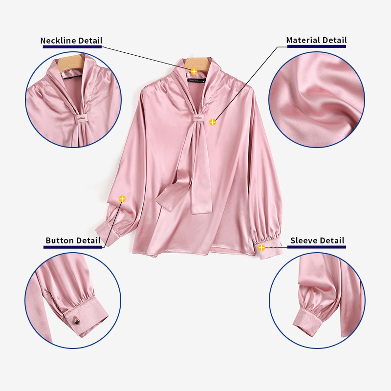 Áo kiểu Zanzea tay dài cổ chữ v thắt dây phong cách thanh lịch thời trang cho nữ