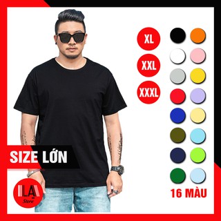 Áo Thun Trơn Size Lớn LẠ STORE Nam Nữ 16 Màu