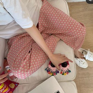 Quần mặc nhà hình mèo hồng