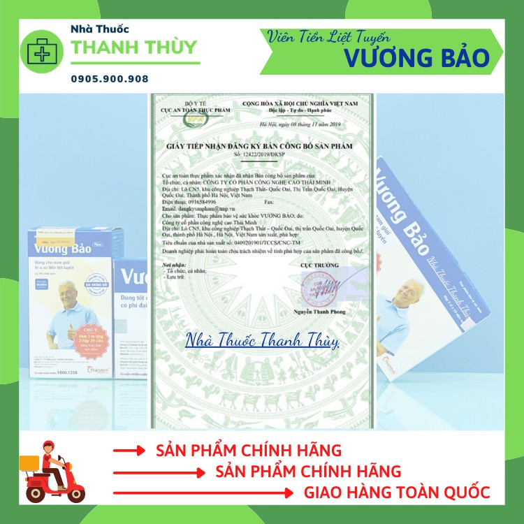 VƯƠNG BẢO  Hỗ Trợ Làm Giảm Kích Thước Và Hạn Chế Sự Phát Triển Của U Phì Đại Tiền Liệt Tuyến