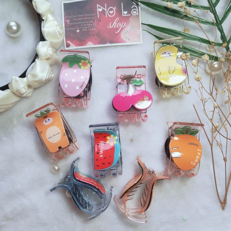 combo sỉ 12 kẹp càng cua 5 răng cao cấp( cho tóc nhiều)
