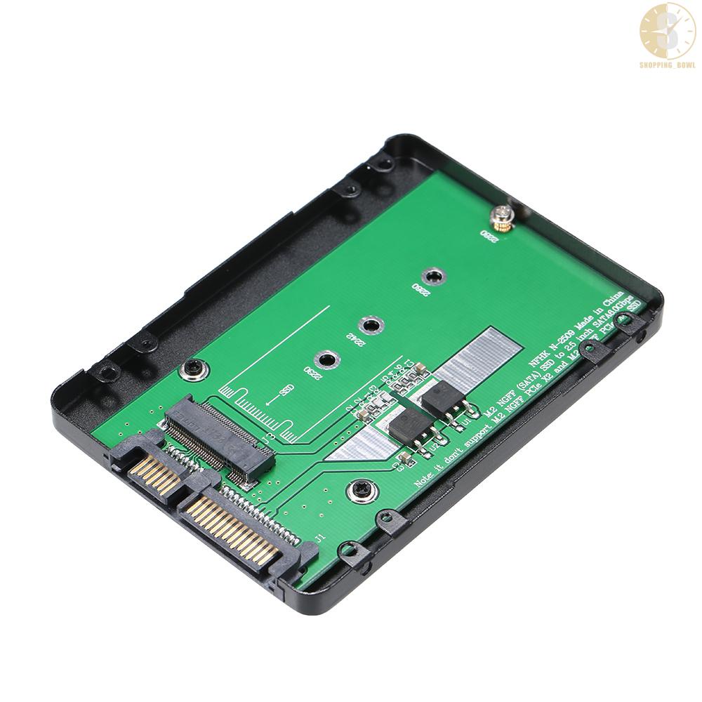 Bộ Chuyển Đổi Ssd M.2 Ngff Ssd Sang 22pin 2.5 '' 2280 Sata 7mm Màu Đen | BigBuy360 - bigbuy360.vn