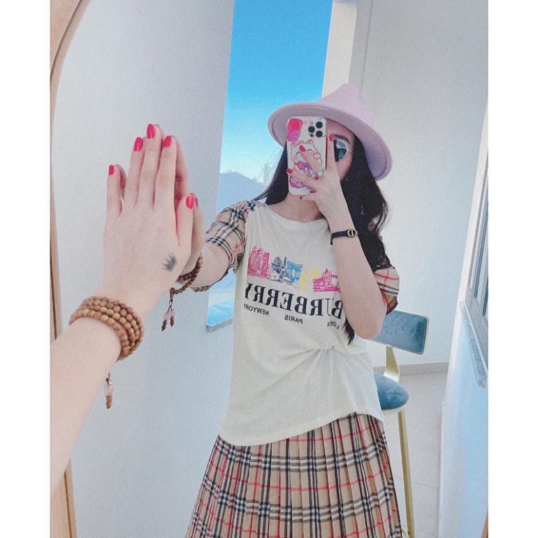 Set áo thun cotton chân váy dập ly bbr, Set váy nữ dập ly cao cấp | BigBuy360 - bigbuy360.vn