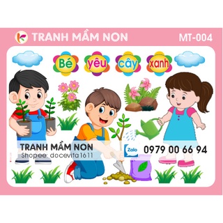Decal mầm non - góc thiên nhiên mt-004