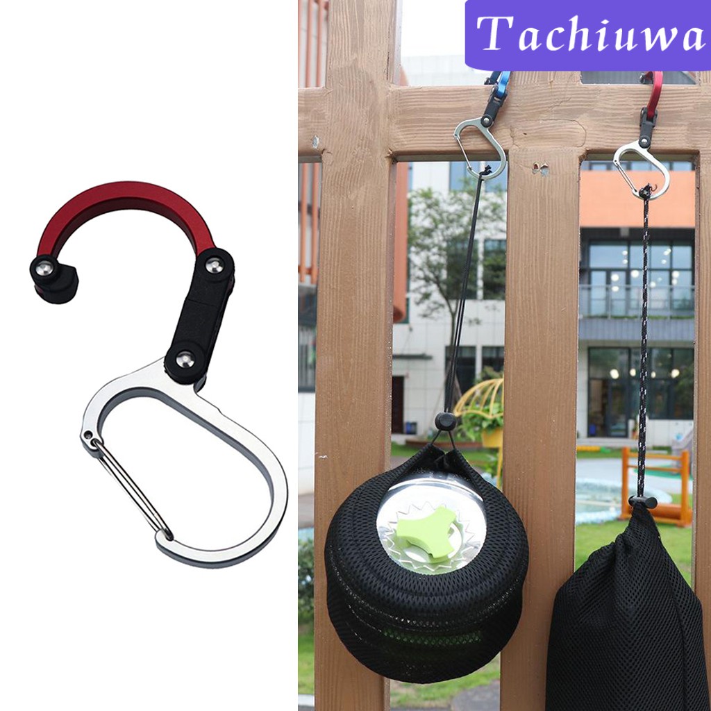 Móc Treo Bình Nước Chữ D Màu Trơn 3 Trong 1 Tiện Dụng