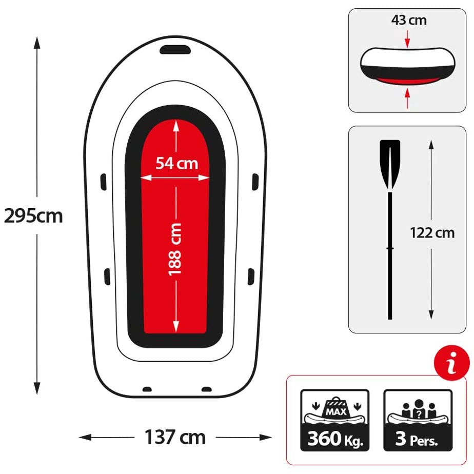 Thuyền bơm hơi Seahawk 3 người INTEX 68380